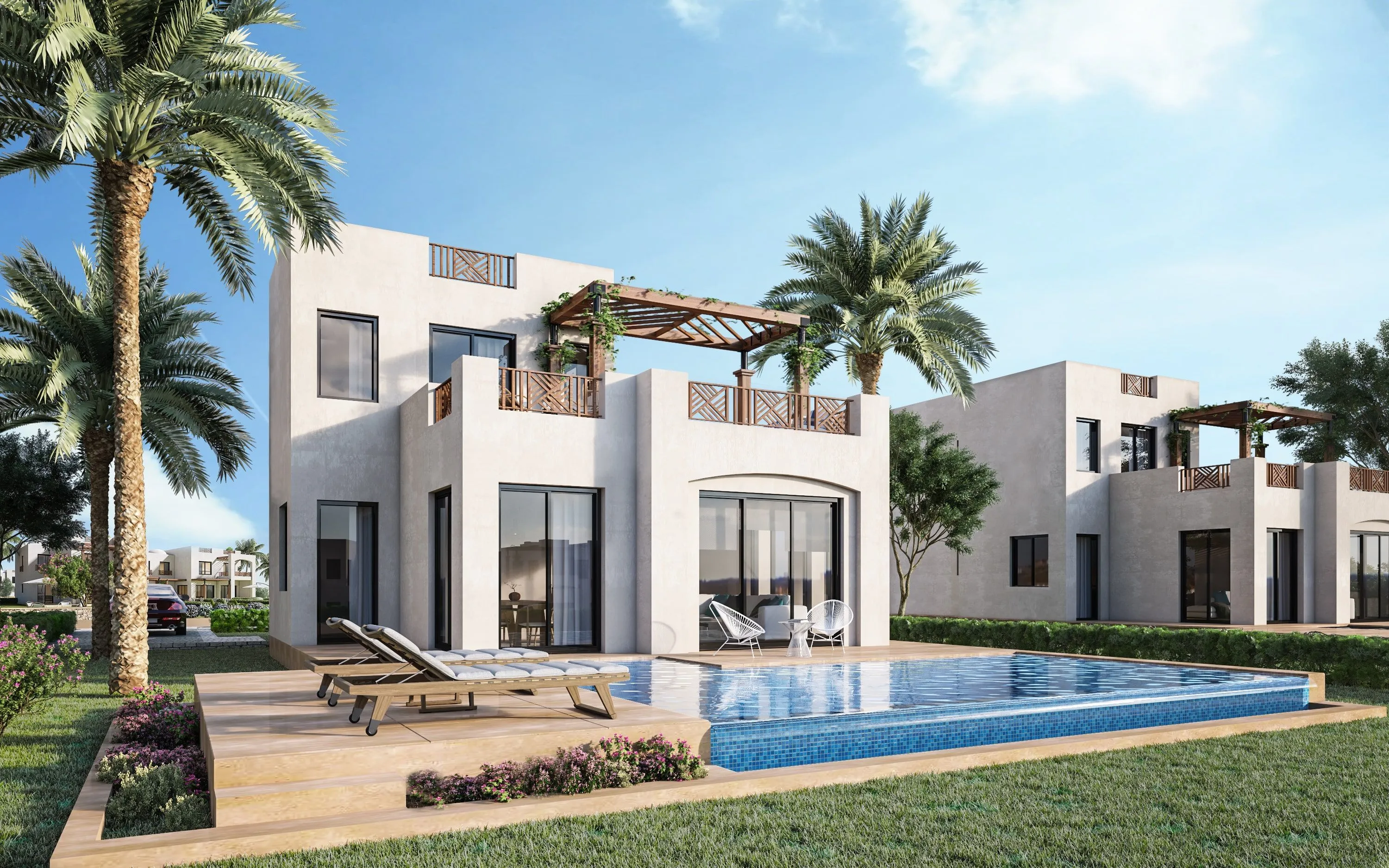 Standalone Villa back view