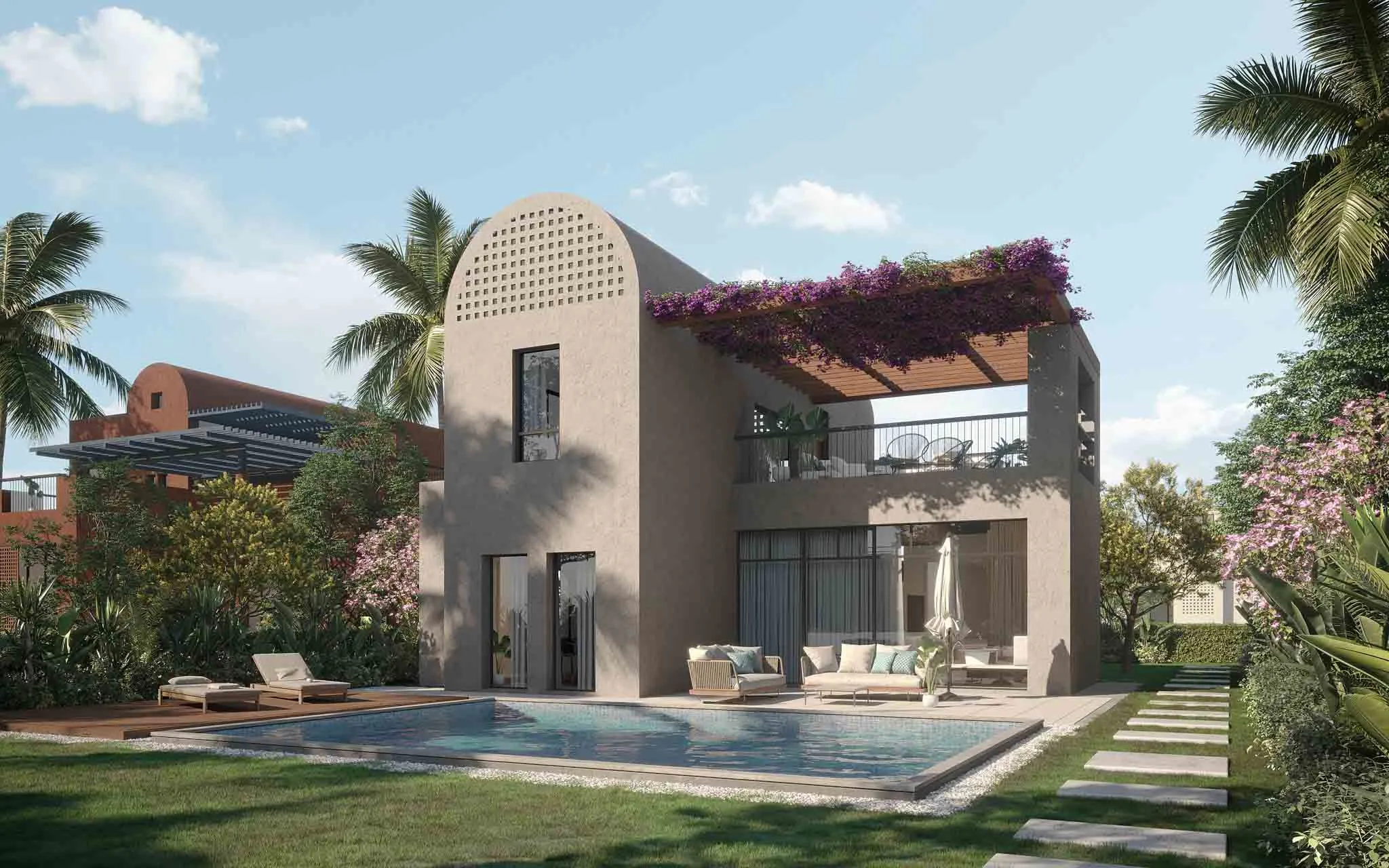 Junior Villa Type C Back View