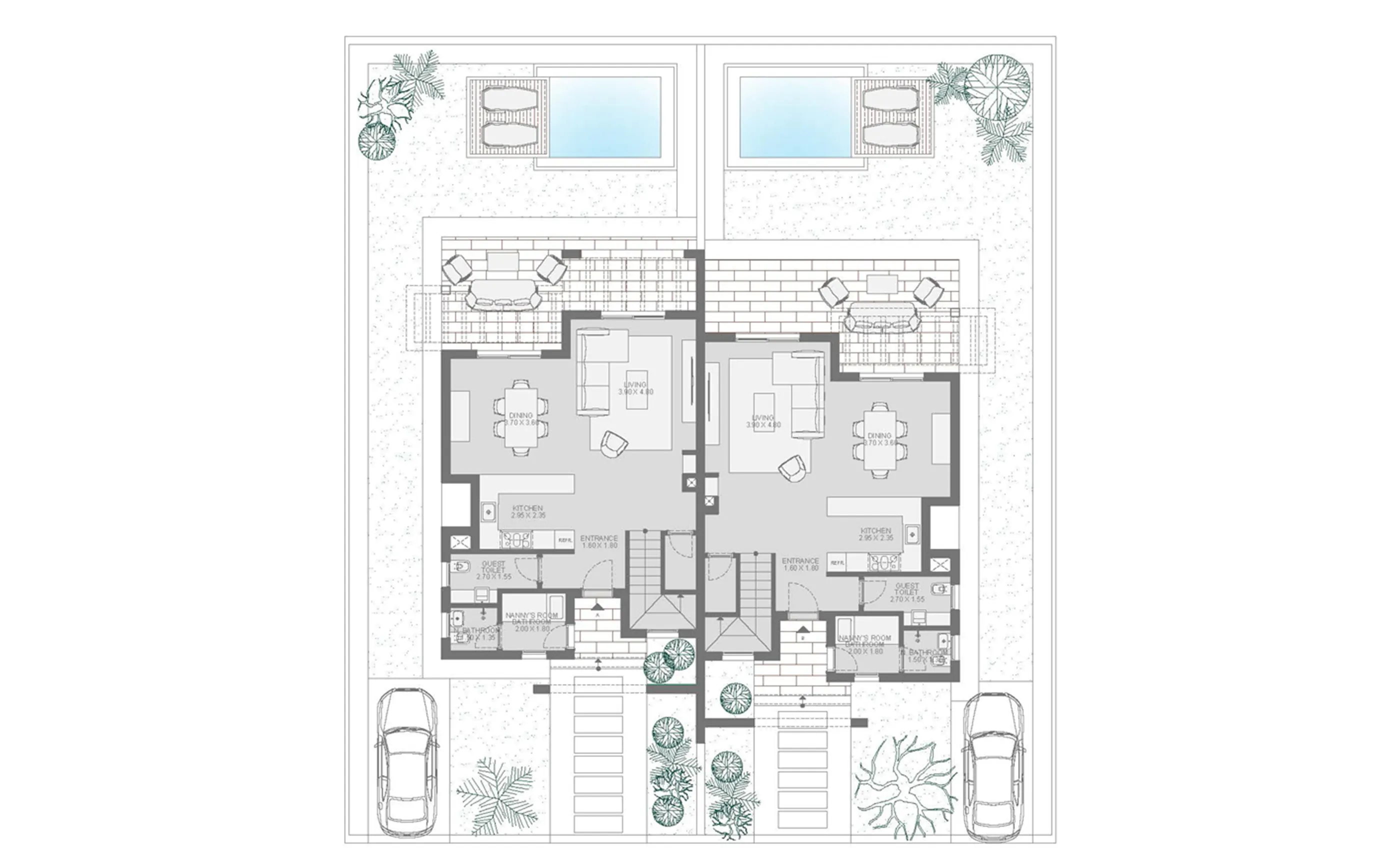 Twin Villa floor plan