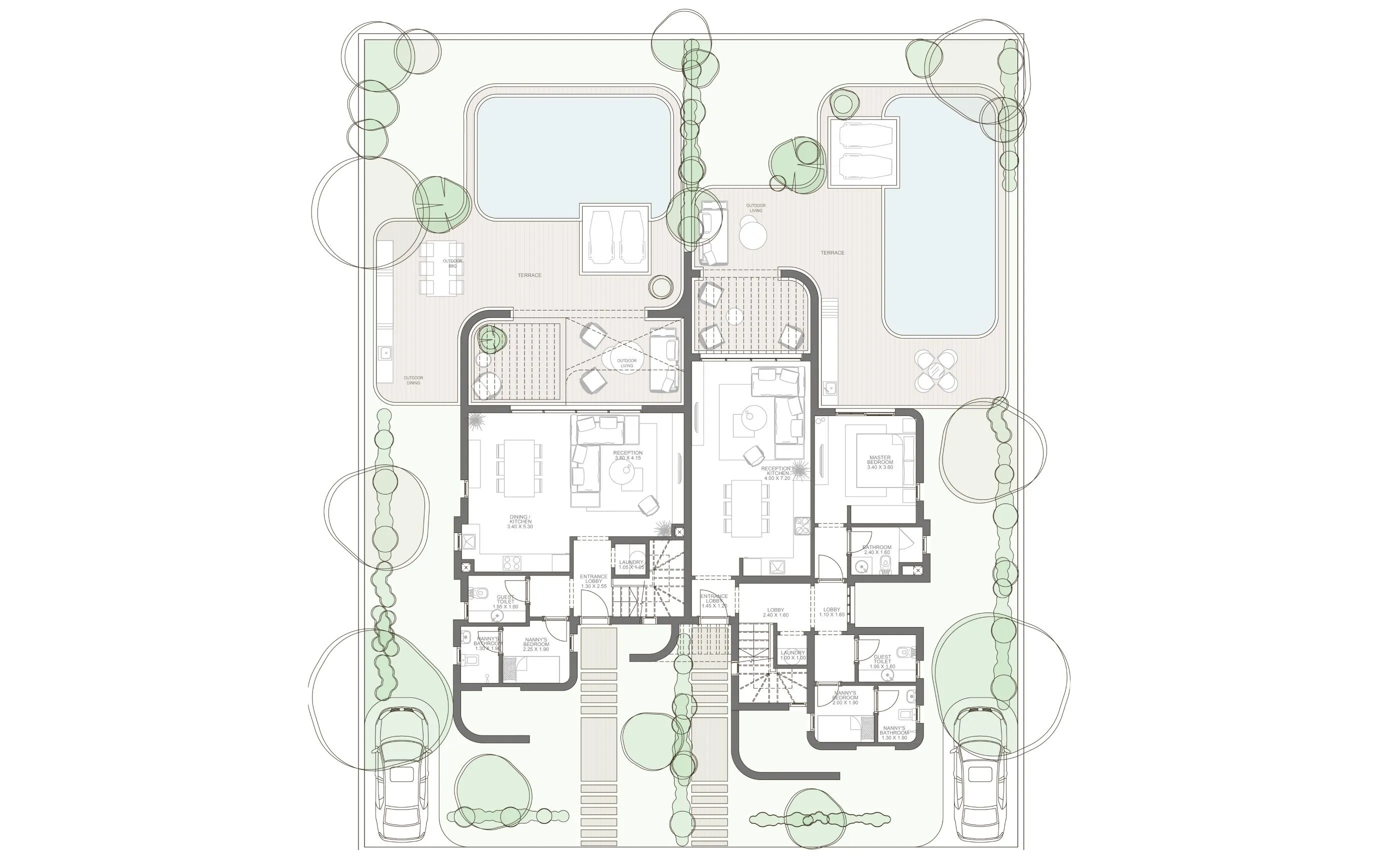 Twin Villa floor plan