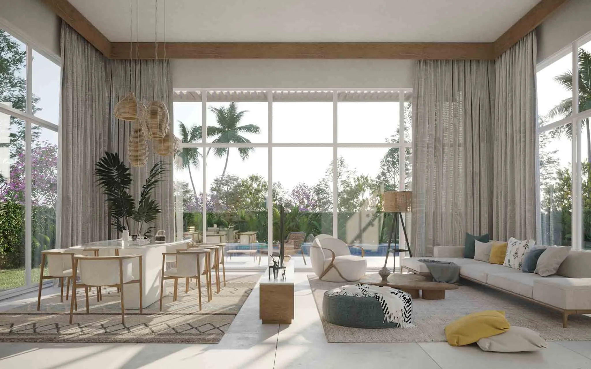 Standalone White Villa Reception