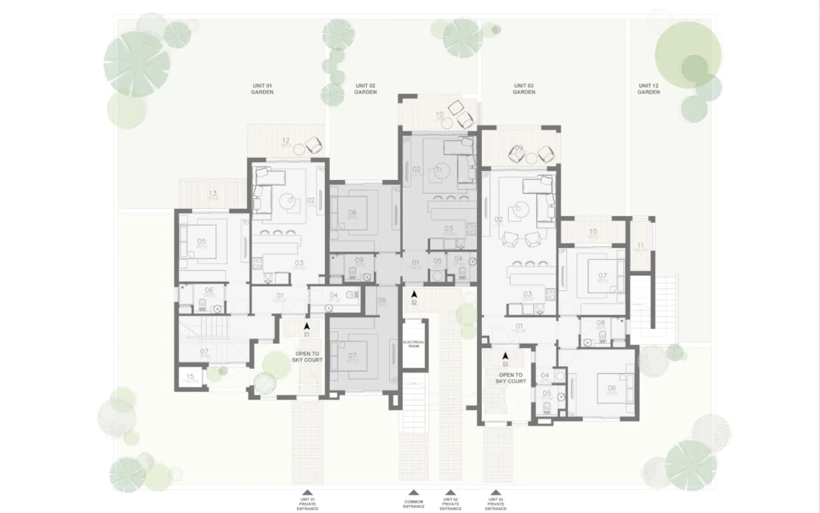 Type AA floor plan