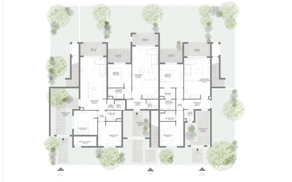 Type B floor plan