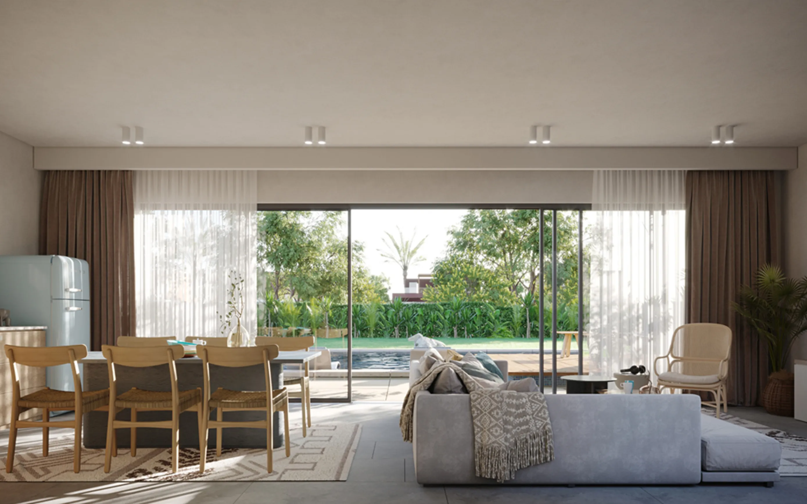 Courtyard Villa Living Room
