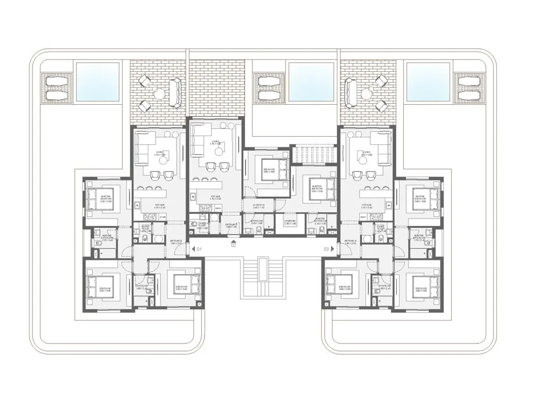 Type I floor plan