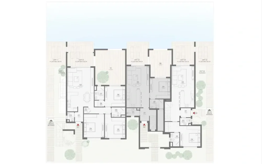 Floating Chalet B floor plan