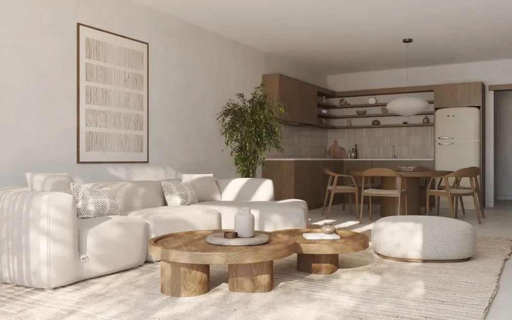 Floating Chalet A living room
